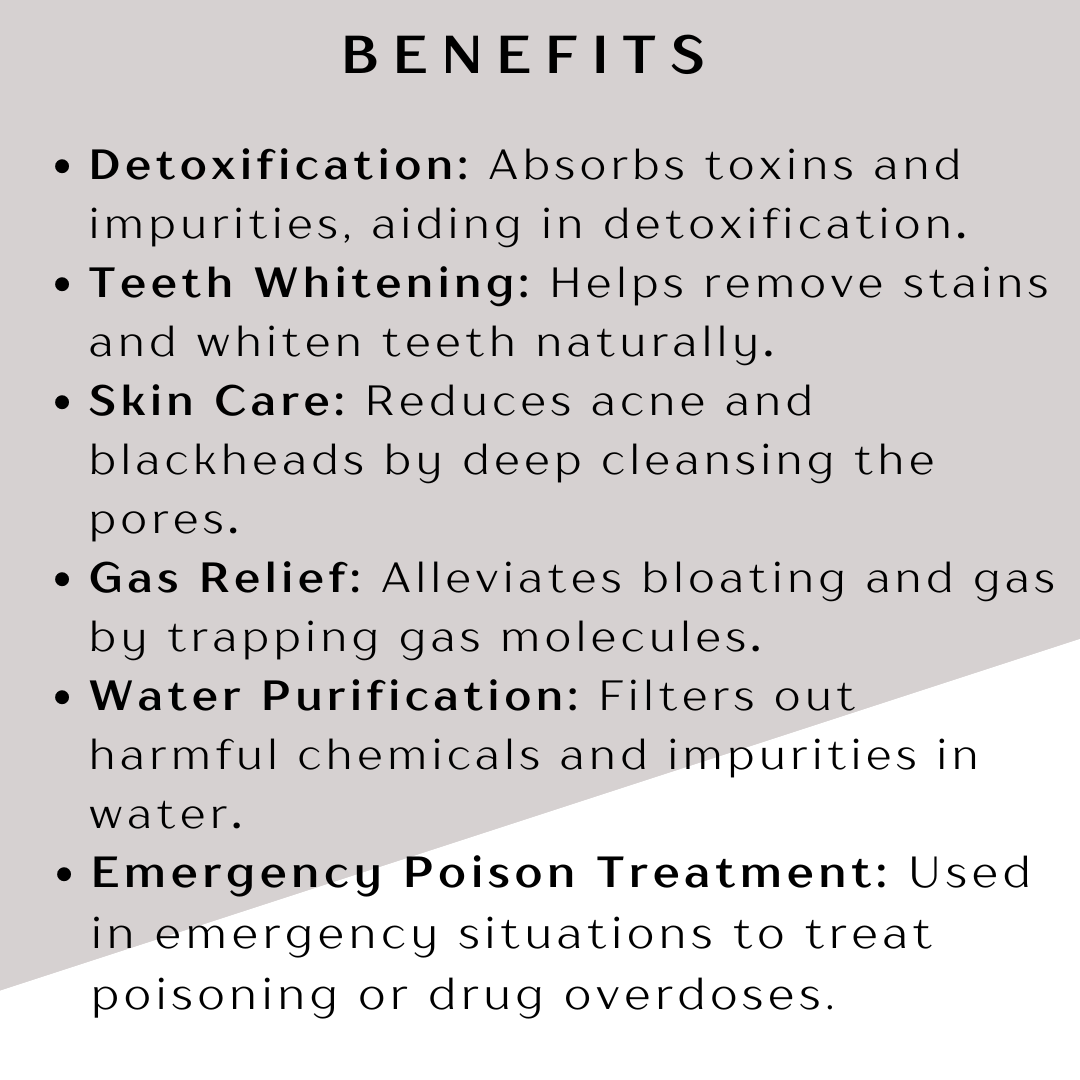 Activated Charcoal Powder – Detoxifying & Whitening Natural Cleanser